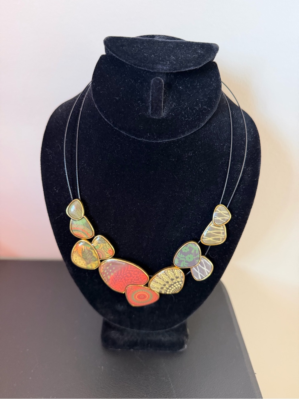 Desigual Multi-Patterned Statement Necklace - Picture 1 of 4